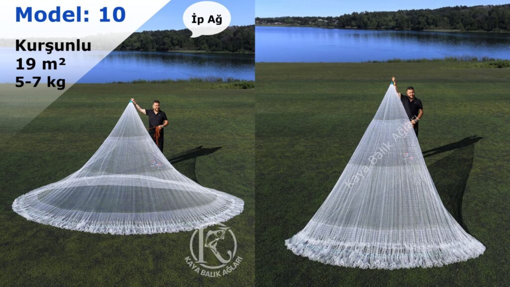 İp Örgü Deniz Serpme Ağ
